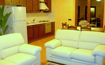 Villa Saida: Cucina, Soggiorno