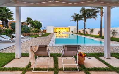 Casa Ocra - Misiliscemi, Sicilia: Autumn, Balcony / Terrace / Patio, Building Exterior, Garden, Outdoor, Pool, Spring, Summer