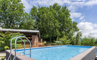 La Casa di Elda, Holiday Home with Pool, Uzzano, T: Herfst, Lente, Tuin, Zomer, zwembad