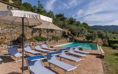 Casale della Torre: bassin, Extérieur, Jardin, Vues