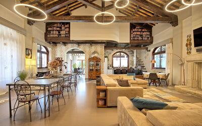 Villa Tagliaferri: Lunchroom, Woonkamer