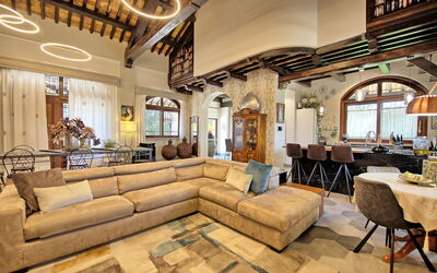Villa Tagliaferri: Woonkamer