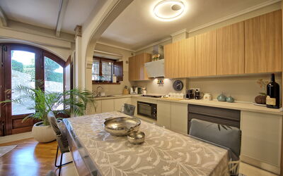 Villa Tagliaferri: Keuken, Lunchroom