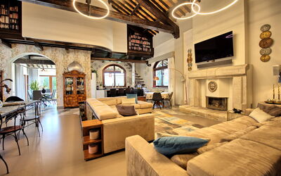 Villa Tagliaferri: Woonkamer