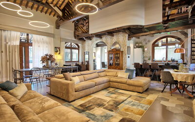 Villa Tagliaferri: Woonkamer