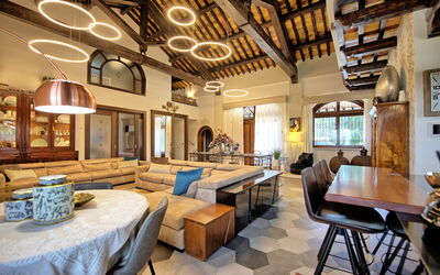 Villa Tagliaferri: Lunchroom, Woonkamer