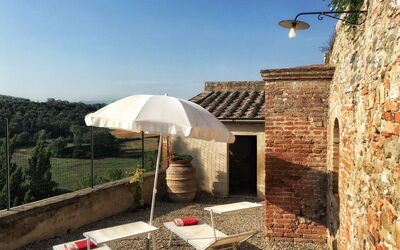 Casa le Crete: all'aperto, Balcone / Terrazza / Patio, Esterni, Piscina, Vista Panoramica