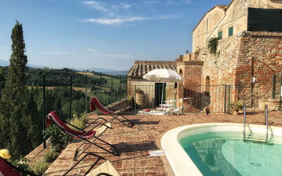Casa le Crete: Esterni, Piscina, Principale, Vista Panoramica