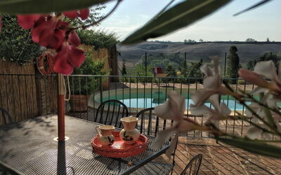 Casa le Crete: all'aperto, Balcone / Terrazza / Patio, Piscina