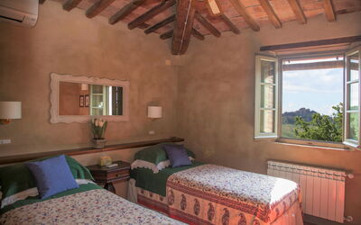 Villa San Giovanni: Camera da letto, Vista Panoramica