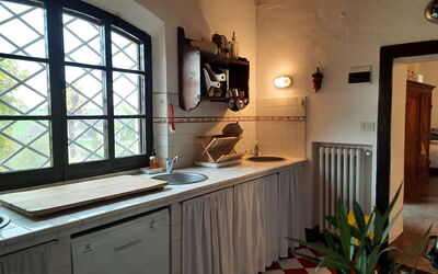 Villa delle Palme: Cucina, Vista Panoramica