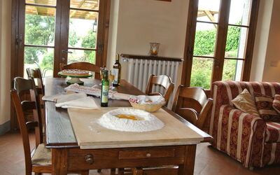 Casale della Torre: Lunchroom, Woonkamer