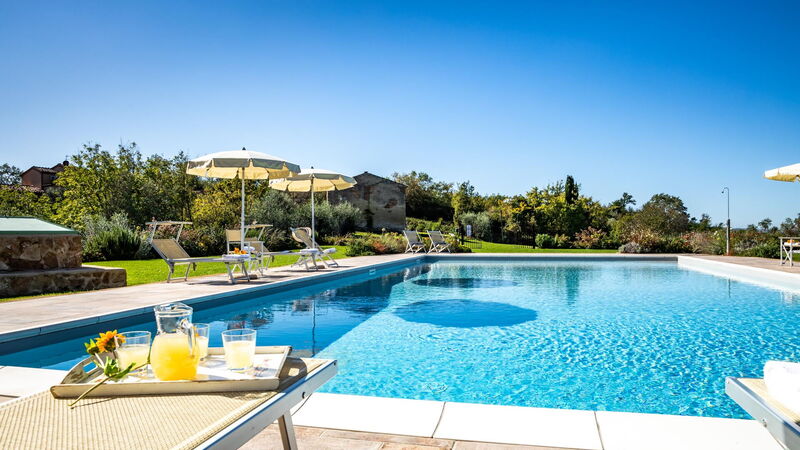Peccioli Villa with Private Pool, Ac and Privacy