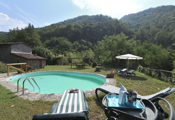 Casa Antelminelli: Giardino, Piscina