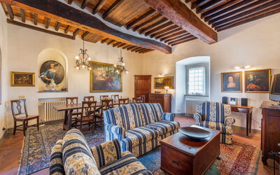 Villa Pietrafitta: Lunchroom, Woonkamer