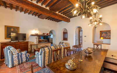 Villa Pietrafitta: Woonkamer