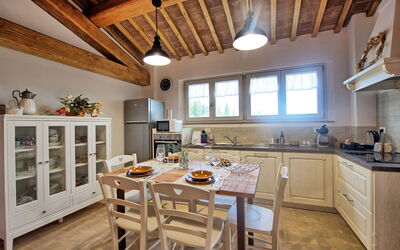 Casa Andrea: Cucina, Sala da pranzo, Soggiorno