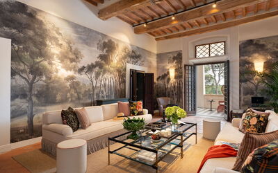 Luxury Villa Basilio Chianti: Automne, Été, Printemps, Salon