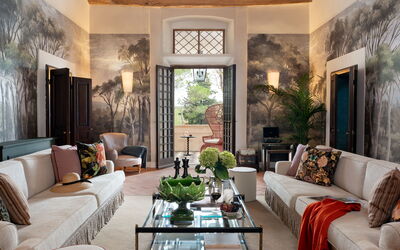 Luxury Villa Basilio Chianti: Automne, Été, Printemps, Salon