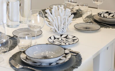 Villa Vitara: Keuken, Lunchroom, Woonkamer