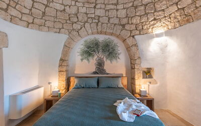 Masseria le Monache: Camera da letto, Dettagli della stanza, Primavera