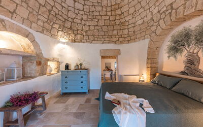 Masseria le Monache: Camera da letto, Dettagli della stanza, Primavera