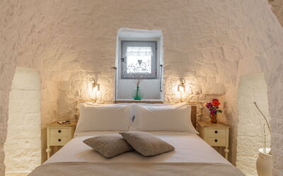 Masseria le Monache: Bagno, Camera da letto, Dettagli della stanza, Primavera, Vista Panoramica