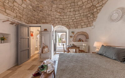 Masseria le Monache: Camera da letto, Cibo, Dettagli della stanza, Primavera, Vista Panoramica
