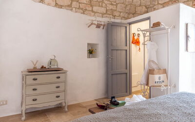 Masseria le Monache: Camera da letto, Cibo, Dettagli della stanza, Primavera, Vista Panoramica