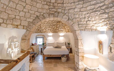 Masseria le Monache: Camera da letto, Cibo, Dettagli della stanza, Primavera, Vista Panoramica