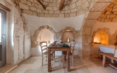 Masseria le Monache: Camera da letto, Cibo, Dettagli della stanza, Primavera, Vista Panoramica