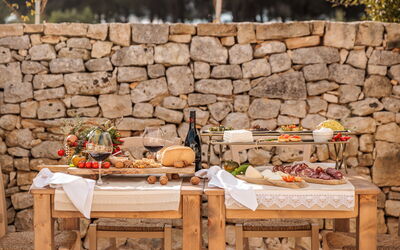 Masseria le Monache: all'aperto, Attività, Balcone / Terrazza / Patio, Benessere, Esterni, Giardino, Piscina, Primavera, Vista Panoramica