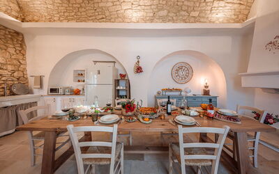 Masseria le Monache: Cibo, Cucina, Primavera, Sala da pranzo, Vista Panoramica