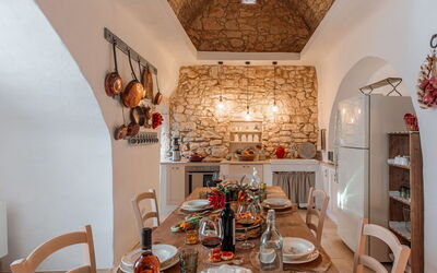 Masseria le Monache: Cibo, Cucina, Primavera, Sala da pranzo, Vista Panoramica