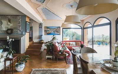 Villa Vernazza: Principale, Salon