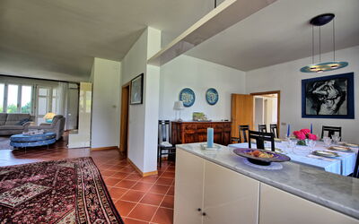 Villa Adriana: Woonkamer