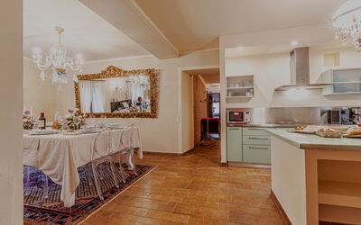 Villa Anna: Keuken, Lunchroom
