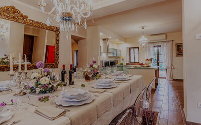 Villa Anna: Keuken, Lunchroom