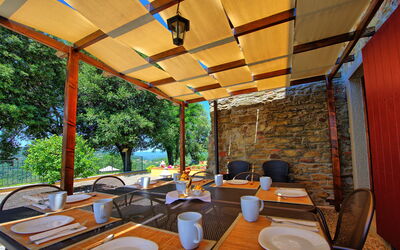 Villa Dorata: Balkon / terras / patio, Buitenshuis