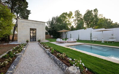 Palazzo Villani Lubelli: Automne, bassin, Été, Extérieurs, Jardin, Printemps