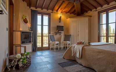 Villa Peccioli: Camera da letto