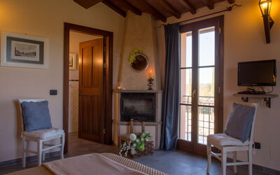 Villa Peccioli: Bagno, Camera da letto