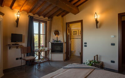 Villa Peccioli: Camera da letto