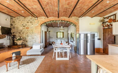 Villa Bice: Dining Room, Kitchen, Living Room