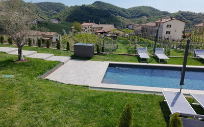 Villa Dolce Bacio, Pool and Spa, Valdobbiadene: Herfst, Lente, Zomer, zwembad