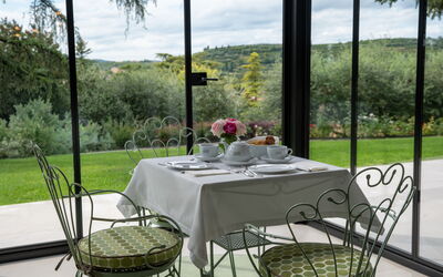Bocchi Relais: Automne, Balcon / Terrasse / Patio, Été, Printemps