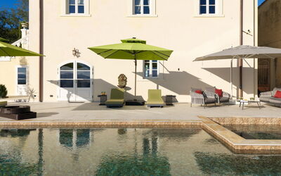 Villa Elisa: bubbelbad, Buitenkanten, Zomer, zwembad