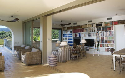 Villa Brando: Balcony / Terrace / Patio, Living Room