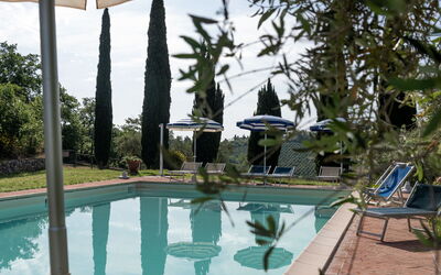 Podere le Lune with Pool, San Gimignano: Automne, bassin, Été, Printemps