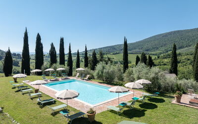 Podere le Lune with Pool, San Gimignano: Automne, bassin, Été, Printemps